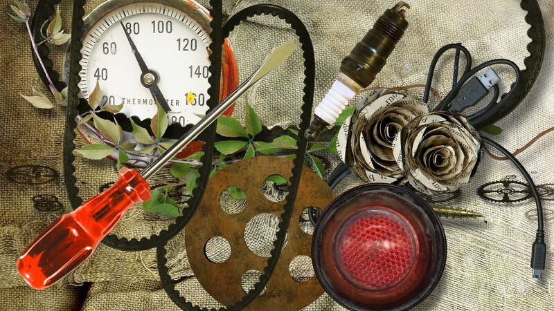 Mechanical Parts Collage