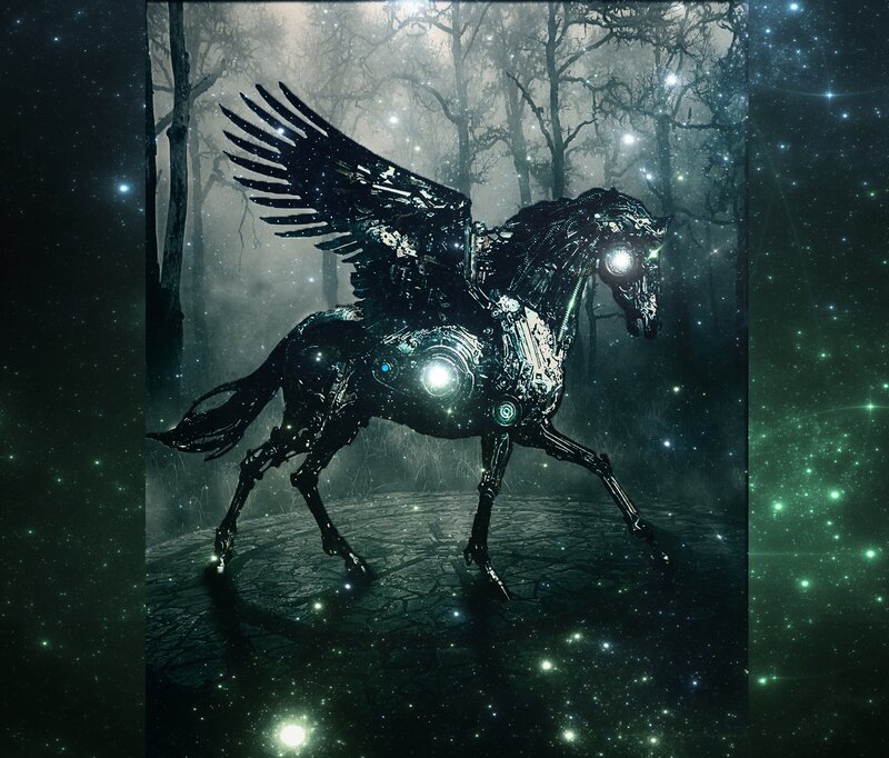Mechanical Pegasus — Black