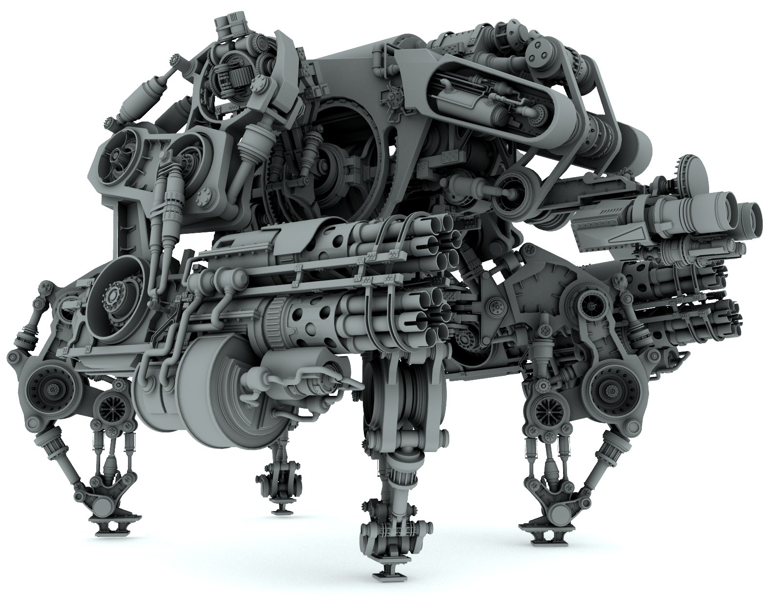 mechanical quadruped robot
