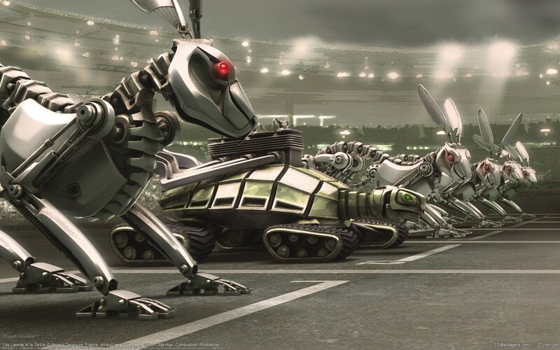 Mechanical Rabbits and Turtle