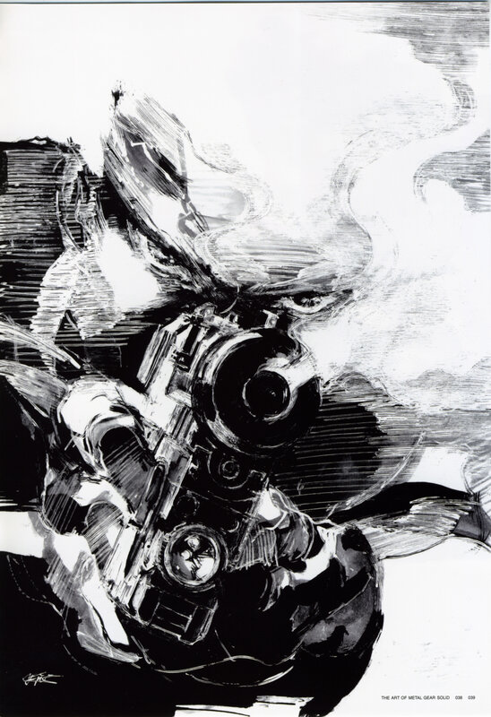 Mechanical Robot — Black, Dramatic, Manga
