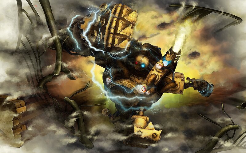 Mechanical Robot — Brown