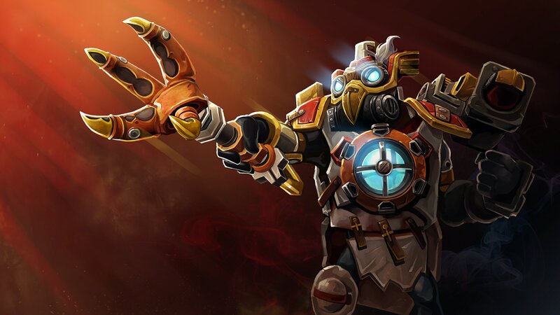 Mechanical Robot Character — Red