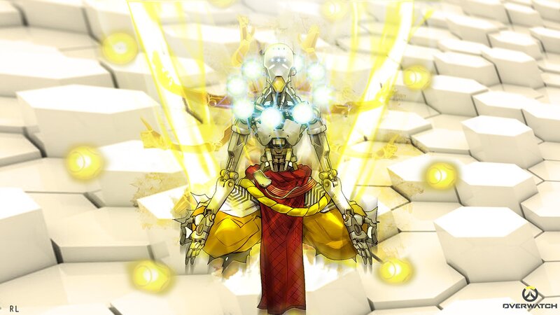 Mechanical Robot Character — Yellow