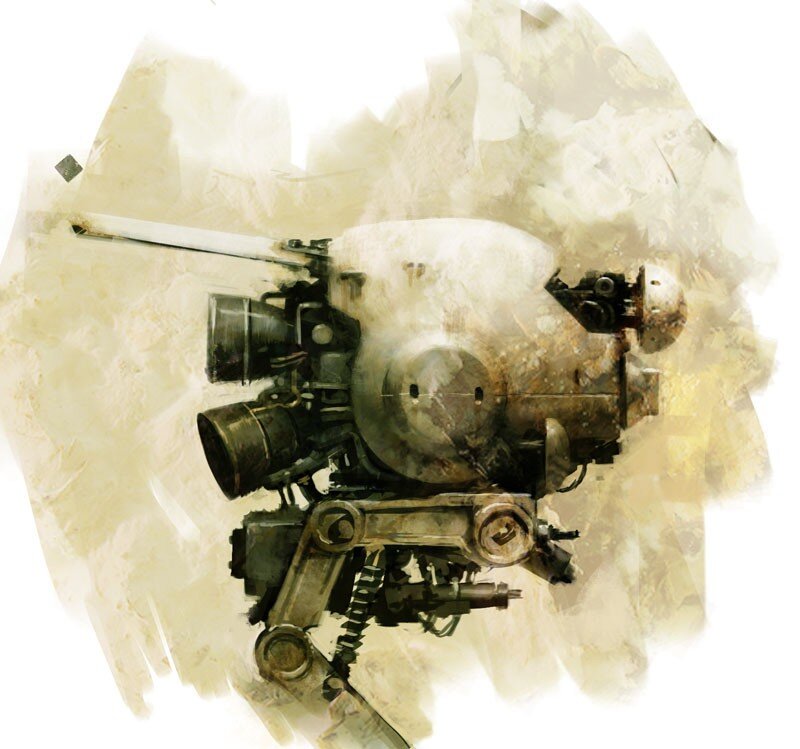 mechanical robot concept art