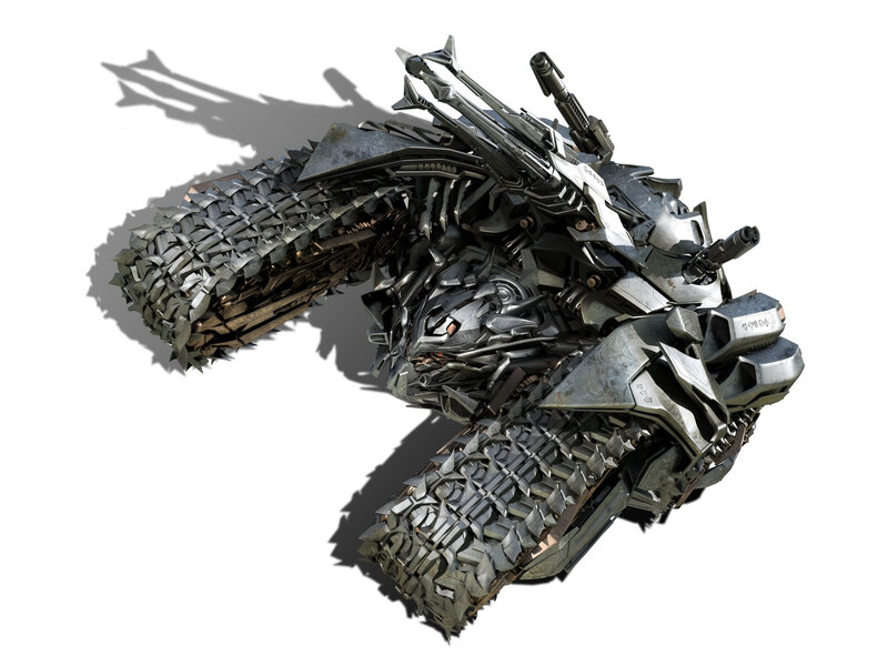 Mechanical Robot Creature — Gray, Intense