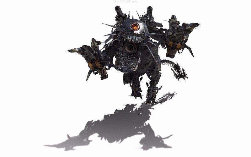 Mechanical Robot Creature — Gray