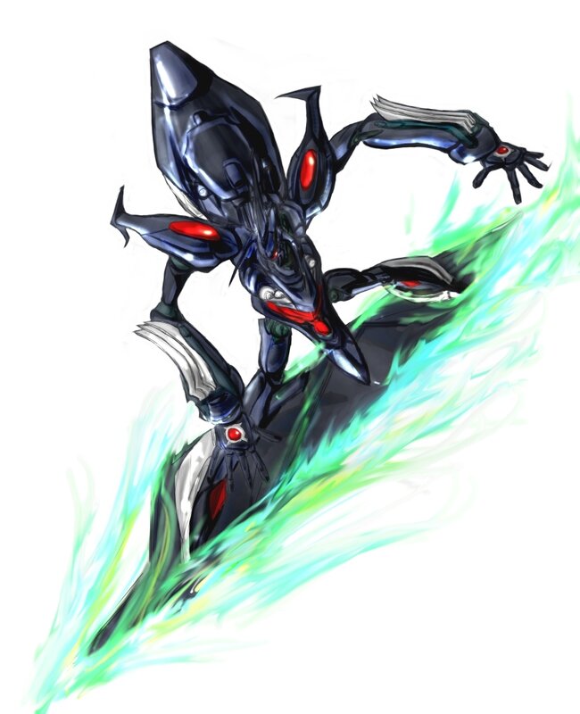 Mechanical Robot Figure — Black, Dynamic