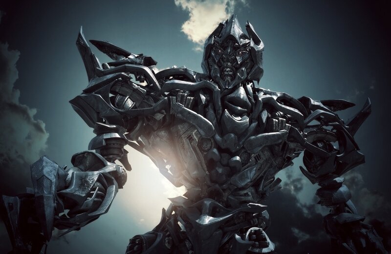 Mechanical Robot Figure — Gray, Dramatic, 3d Render, Sky