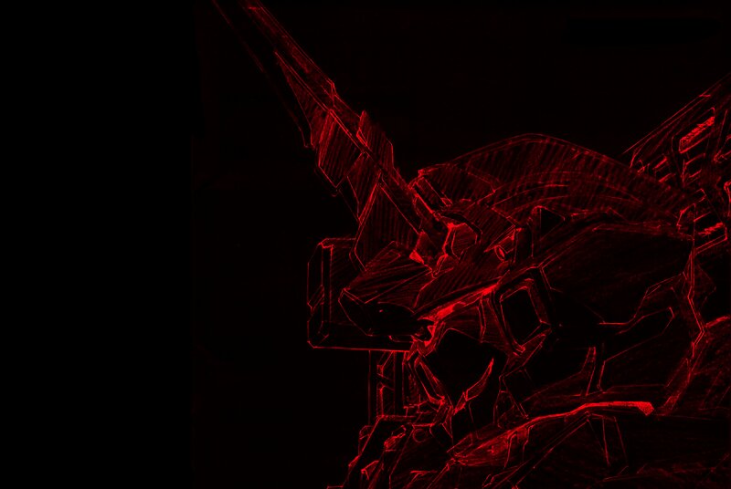 Mechanical Robot Figure — Red