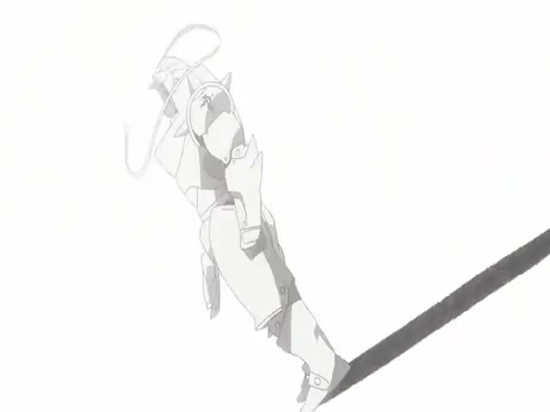 Mechanical Robot Figure — White