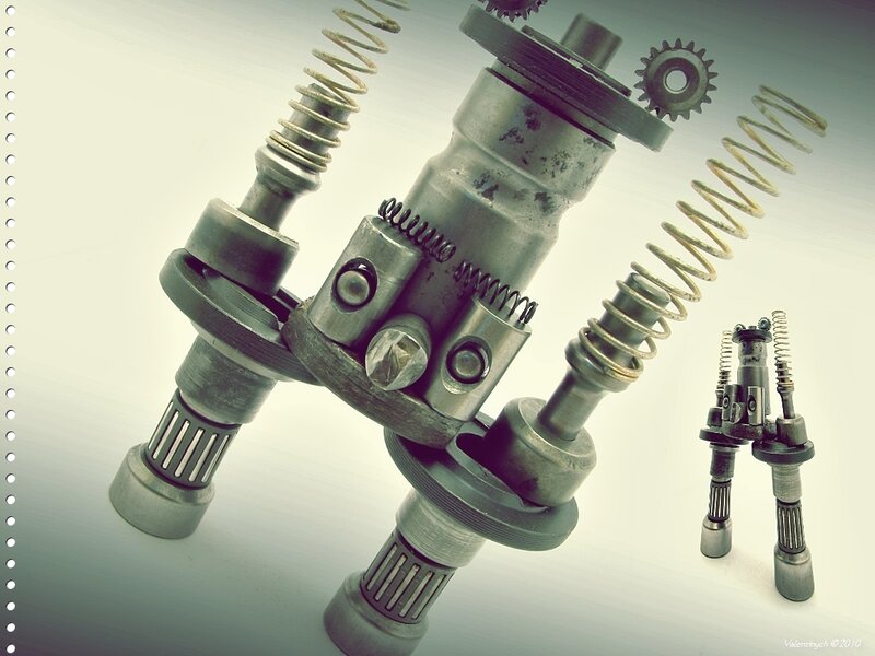 Mechanical robot figures