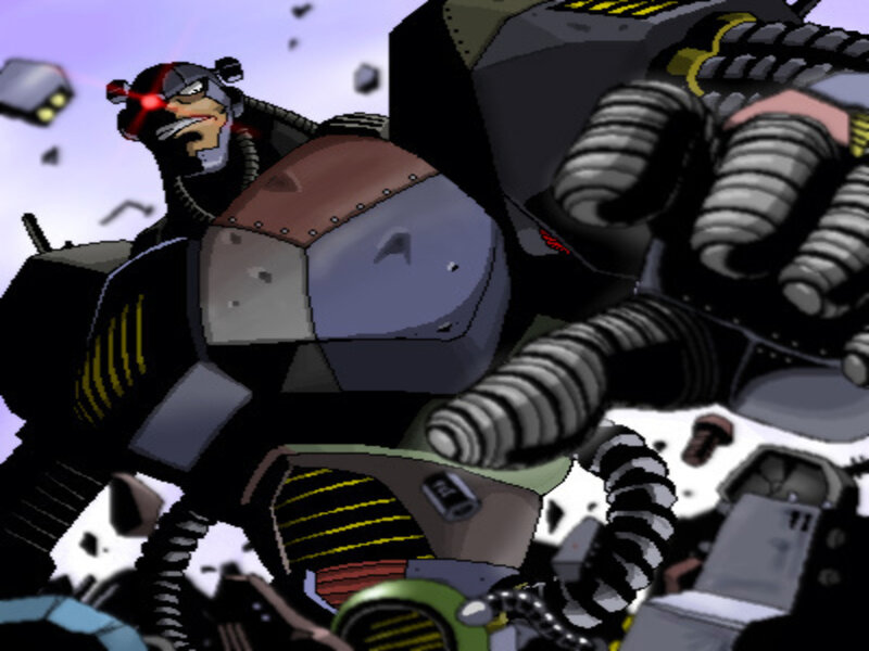Mechanical Robot — Gray, Dramatic