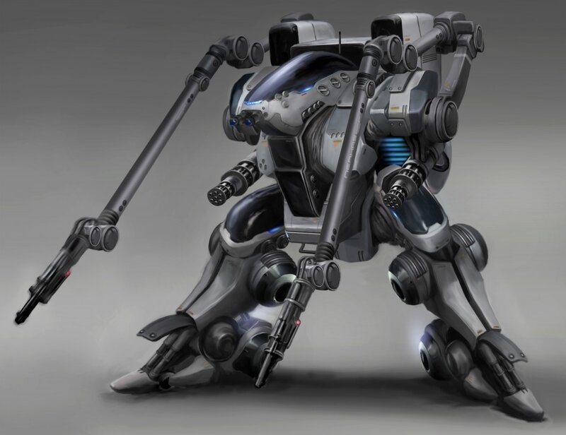 Mechanical Robot — Gray