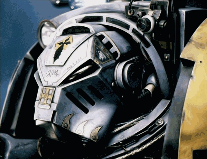 Mechanical Robot Head — Gray