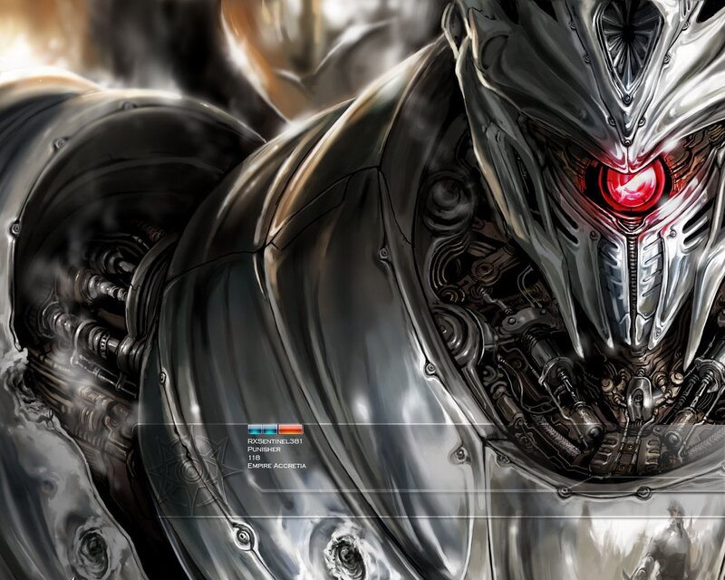 Mechanical Robot Head — Silver