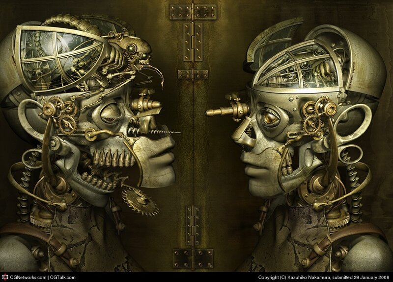Mechanical Robot Heads