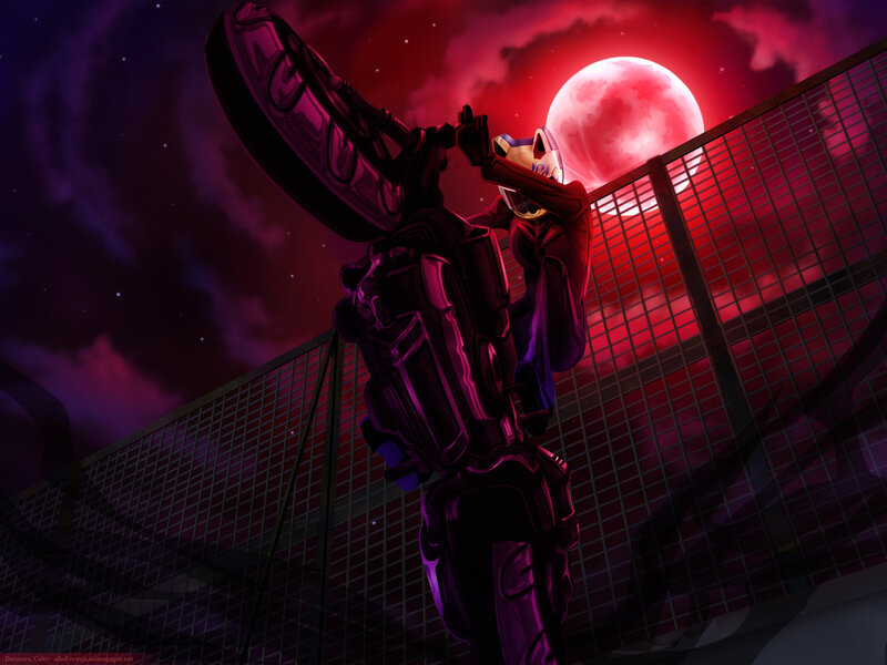 Mechanical Robot — Purple, Dramatic, Night