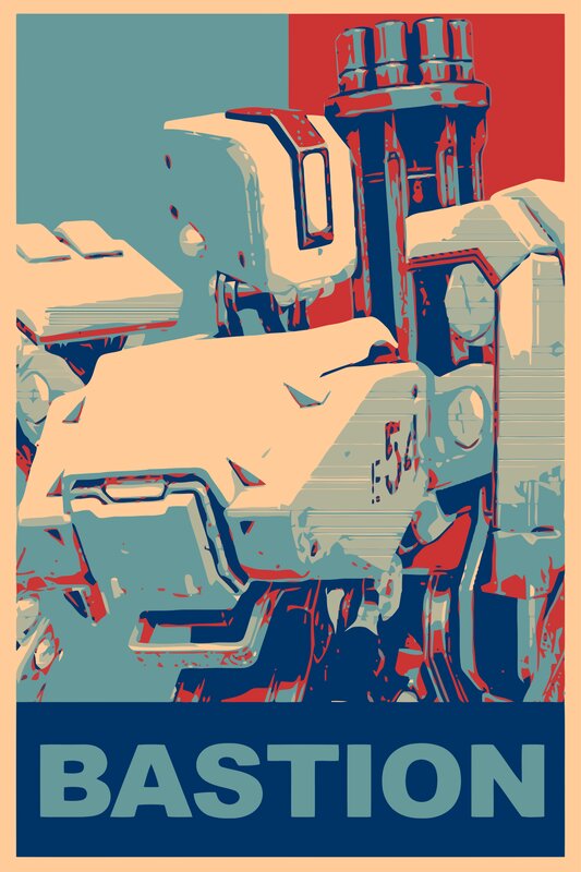 Mechanical Robot — Red, Dramatic