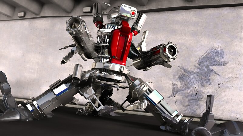 Mechanical Robot — Silver