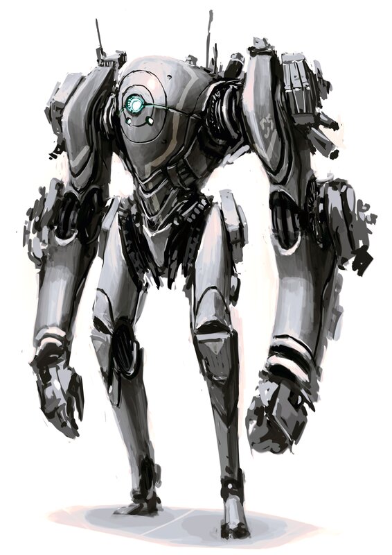 mechanical robot soldier