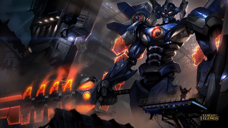 Mechanical Robot Warrior — Blue, Dramatic, Night