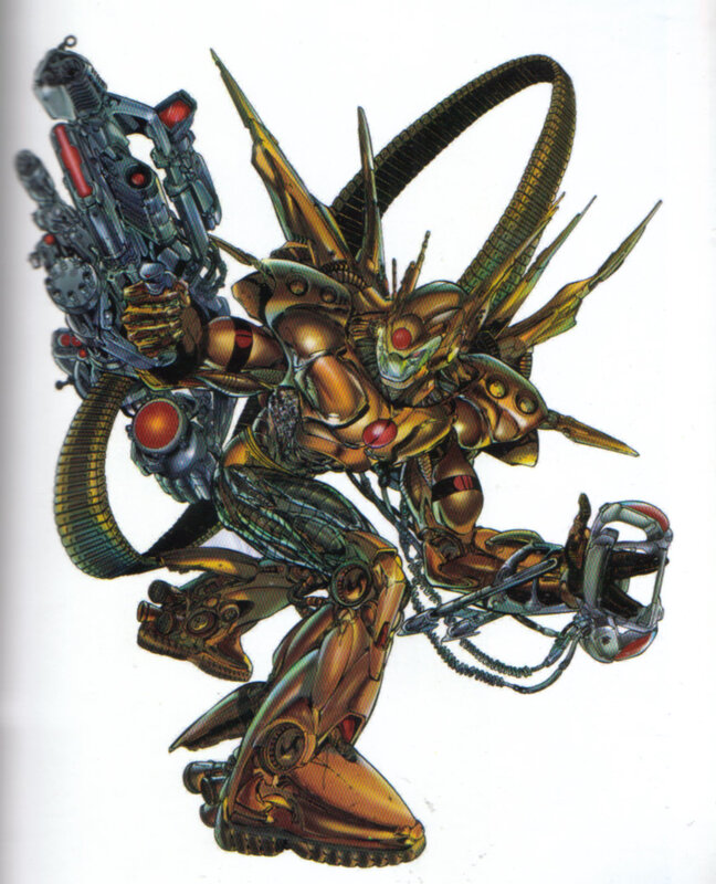 Mechanical Robot Warrior — Gold