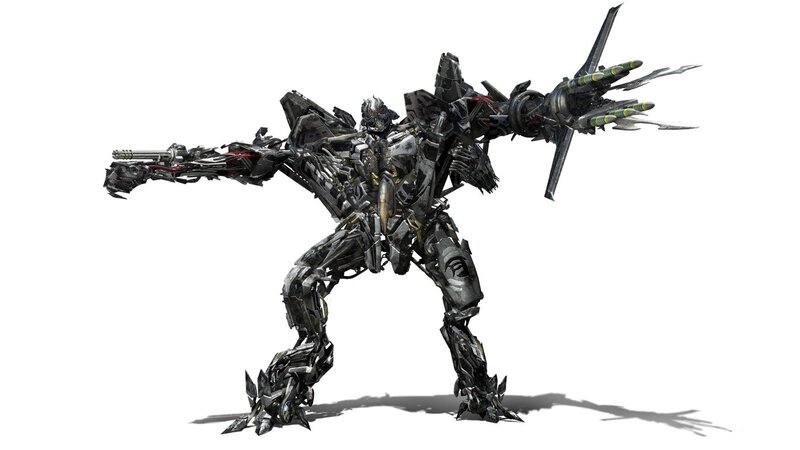 Mechanical Robot Warrior — Gray, Aggressive