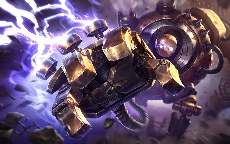 Mechanical Robot with Lightning
