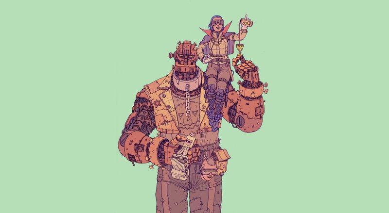 Mechanical Robot with Passenger