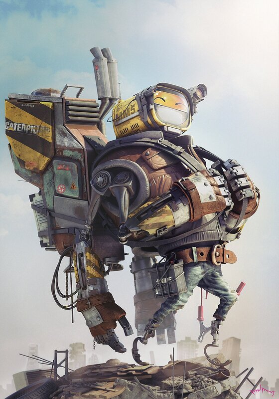 Mechanical Robot Worker