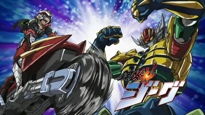 Mechanical Robots Fighting — Blue, Dramatic, Anime