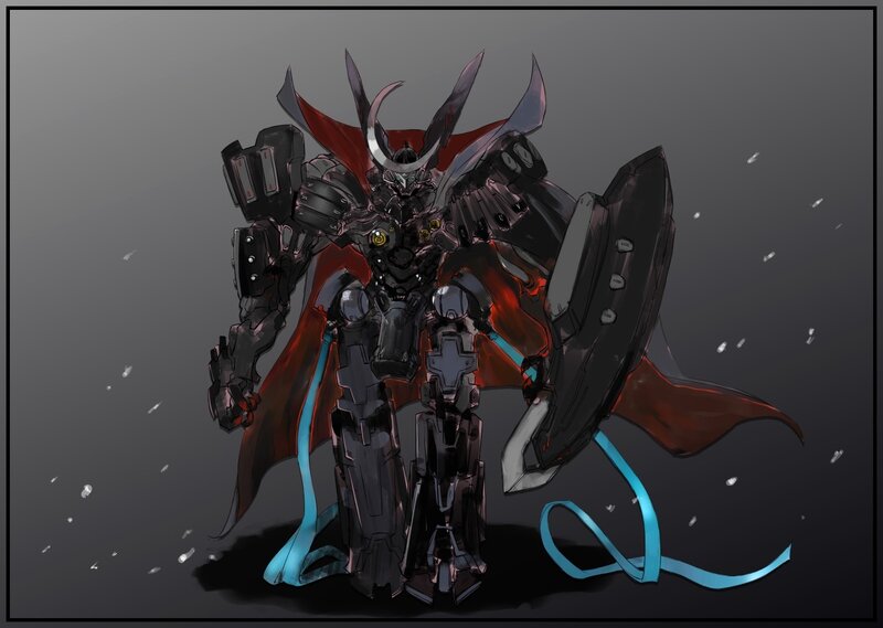 mechanical samurai warrior