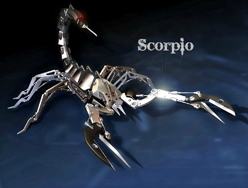 Mechanical Scorpion — Blue