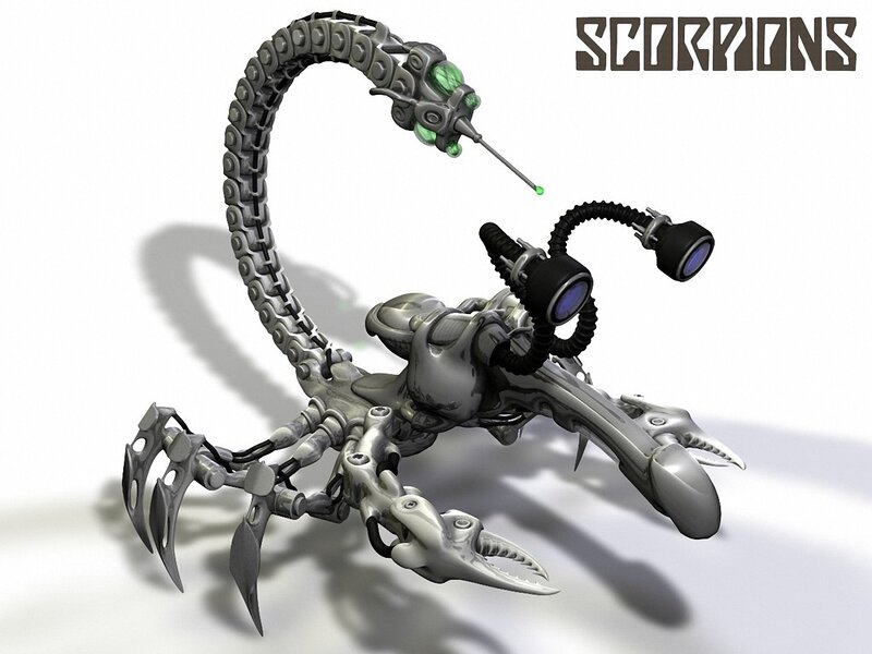 Mechanical Scorpion Robot — Gray, 3d Render