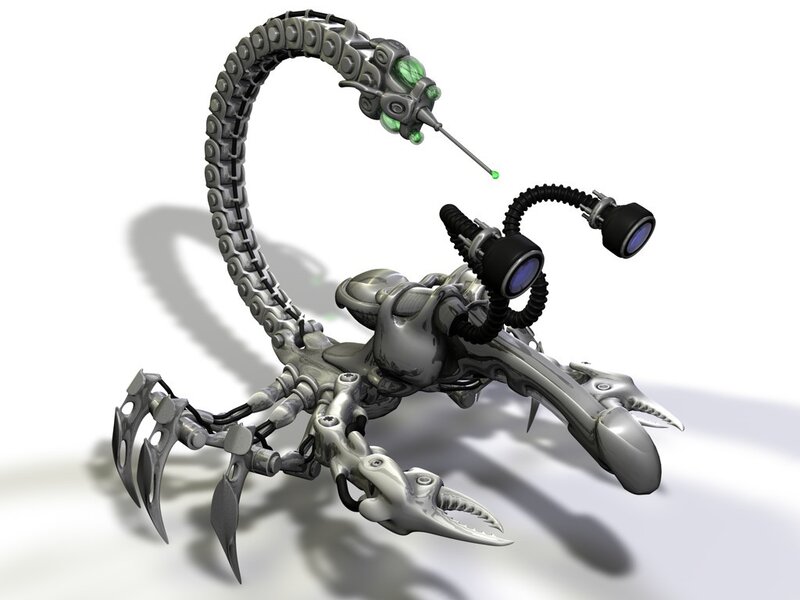 Mechanical Scorpion Robot — Gray