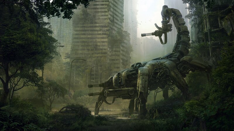 Mechanical Scorpion Robot — Green, Dramatic