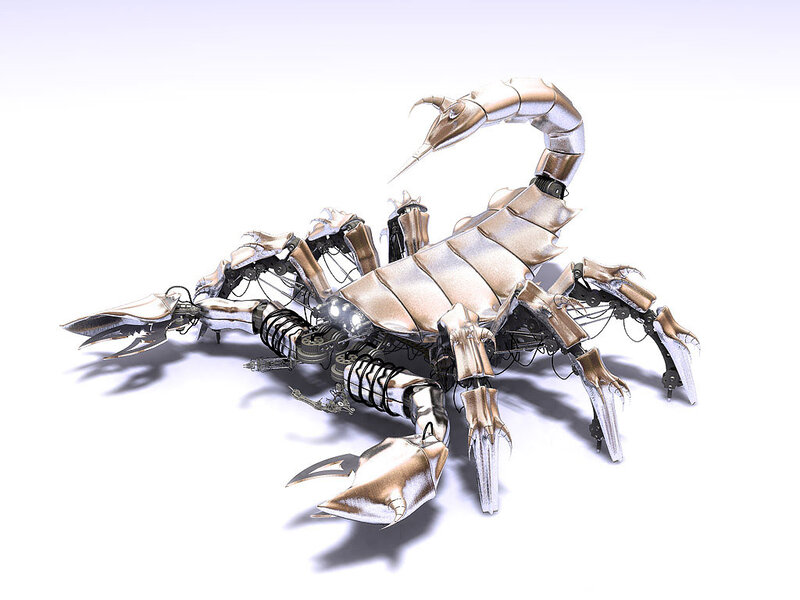 Mechanical Scorpion — Silver, Neutral