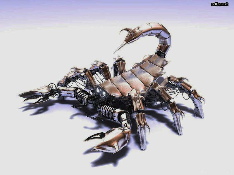 Mechanical Scorpion — Silver