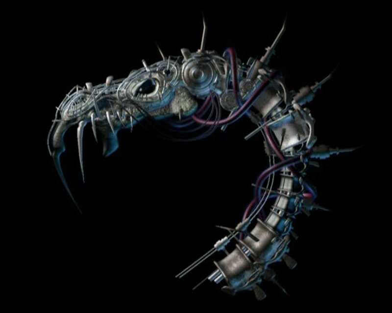 mechanical serpent creature