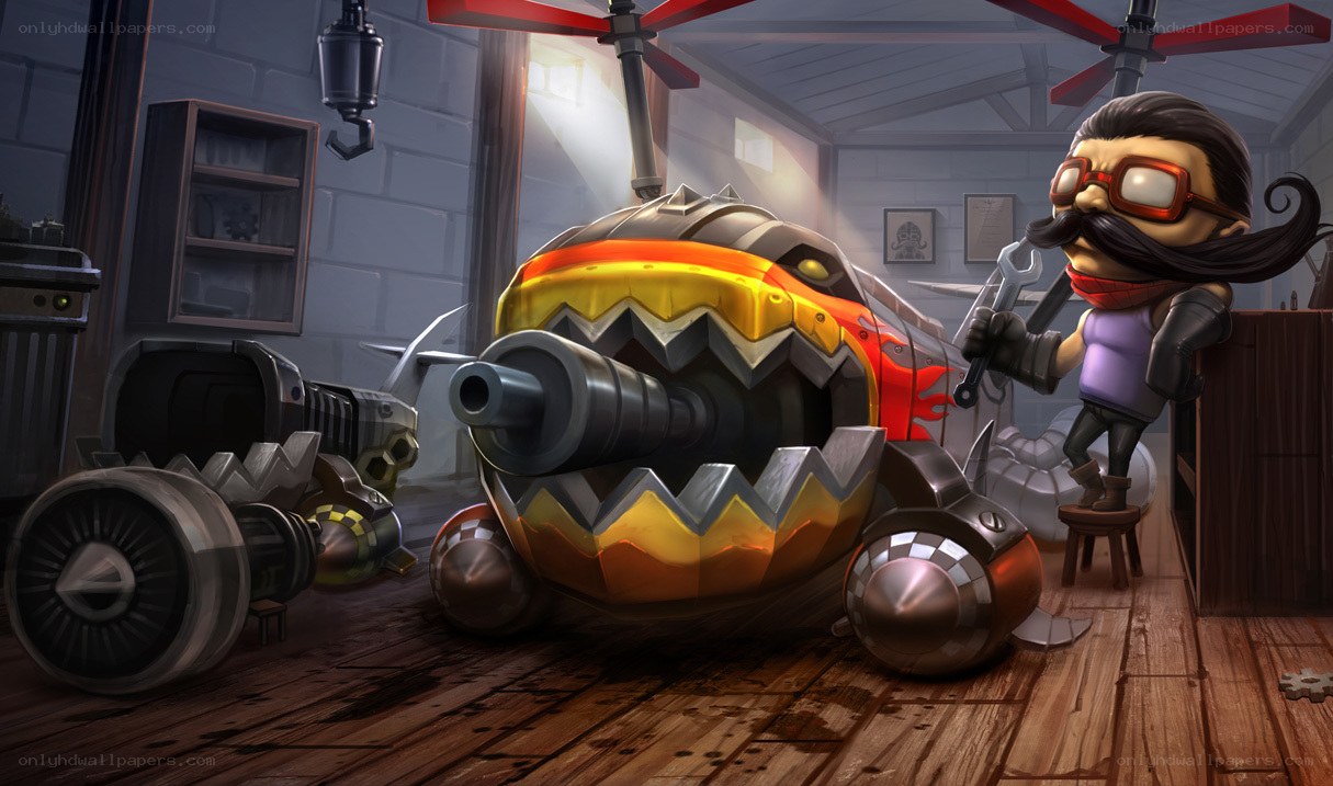 Mechanical shark in workshop