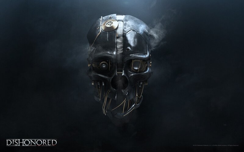 Mechanical Skull — Black, Dark, Ominous, Digital Art