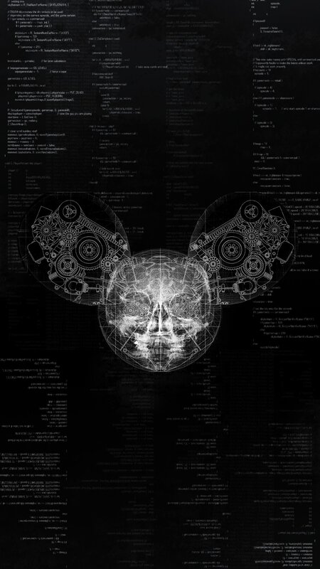 Mechanical Skull — Black, Dark
