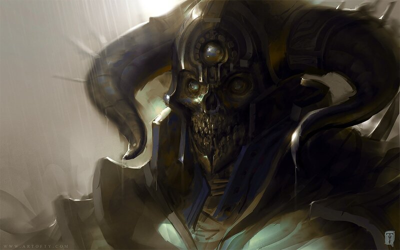 Mechanical Skull Creature