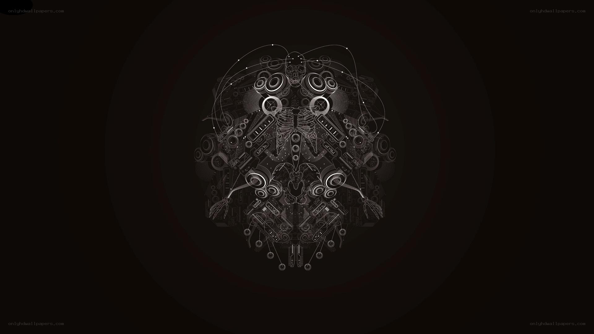 mechanical skull design