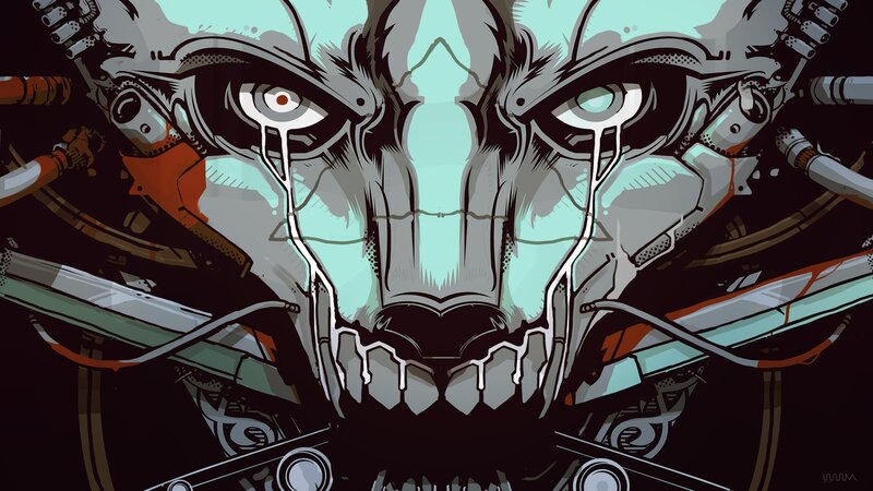 Mechanical Skull Face
