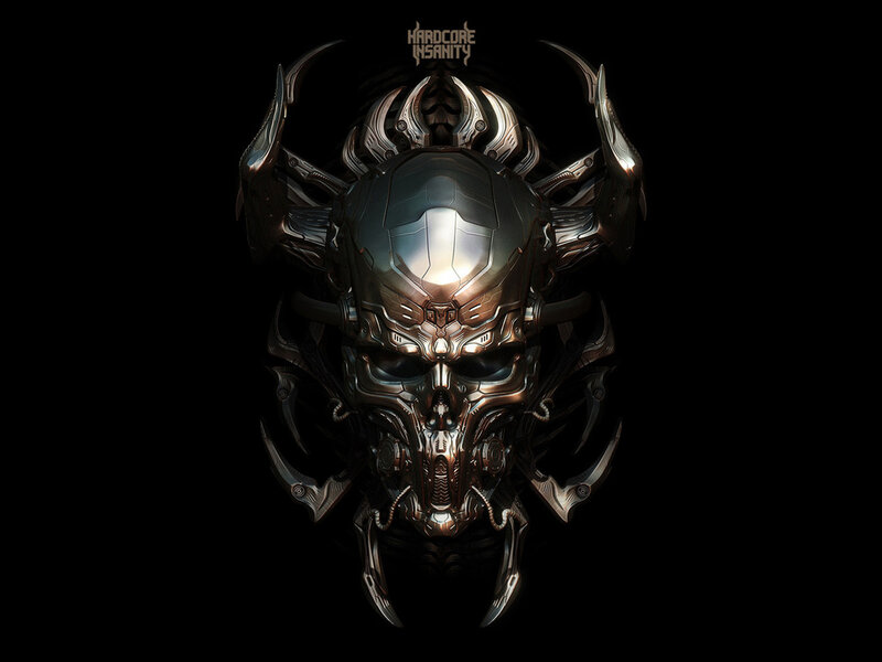 Mechanical Skull Helmet