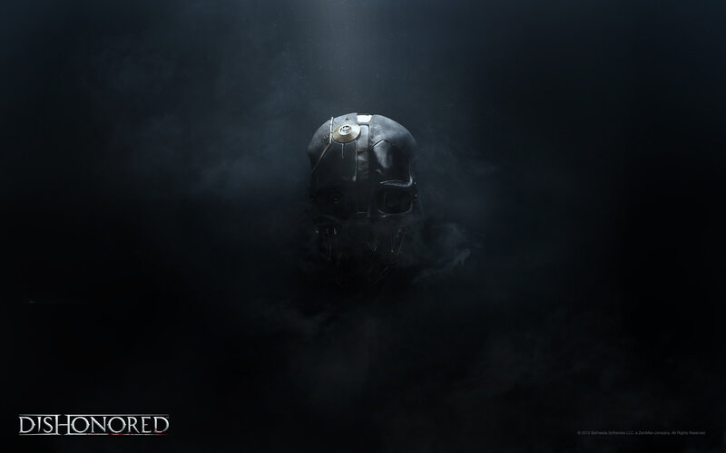 Mechanical Skull in Smoke — Black, Dark, Mysterious
