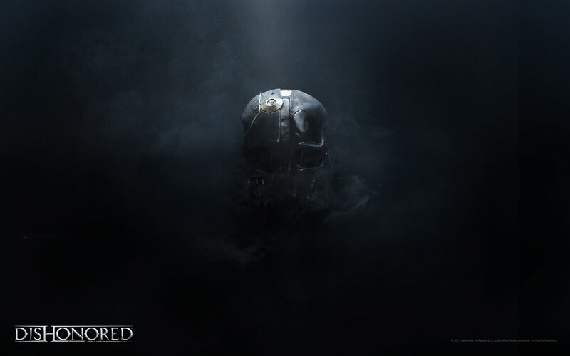 Mechanical Skull in Smoke — Black