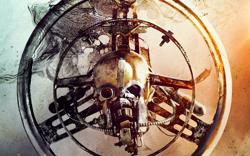 Mechanical Skull in Wheel
